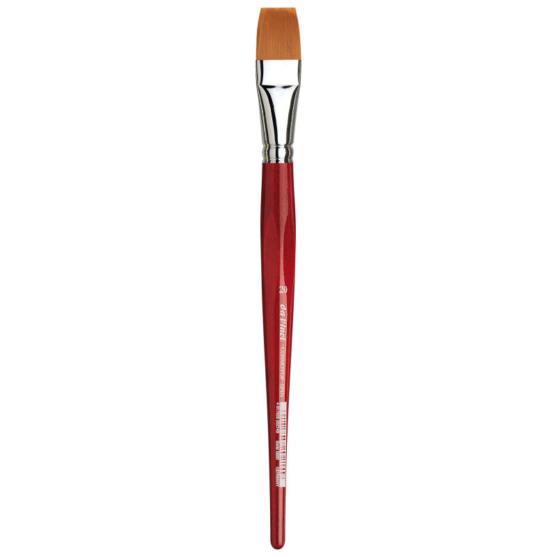 COSMOTOP-SPIN Silkpainting Brush, Synthetic, Watercolor, Flat, Size 20