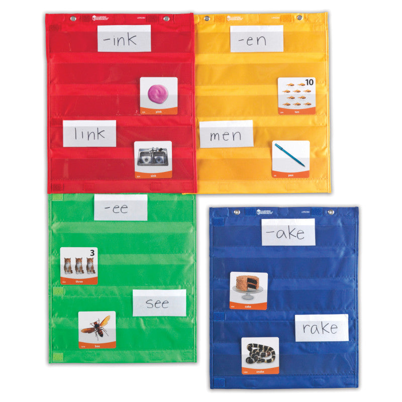 LEARNING RESOURCES - Magnetic Pocket Chart Squares, Pack of 4