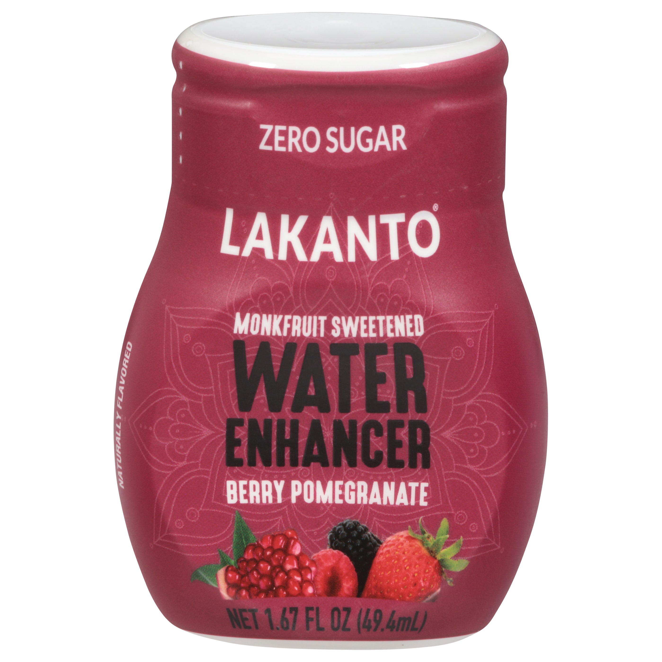 Lakanto Zero Sugar Berry Pomegranate Water Enhancer 1.67 fl oz - Case of 6