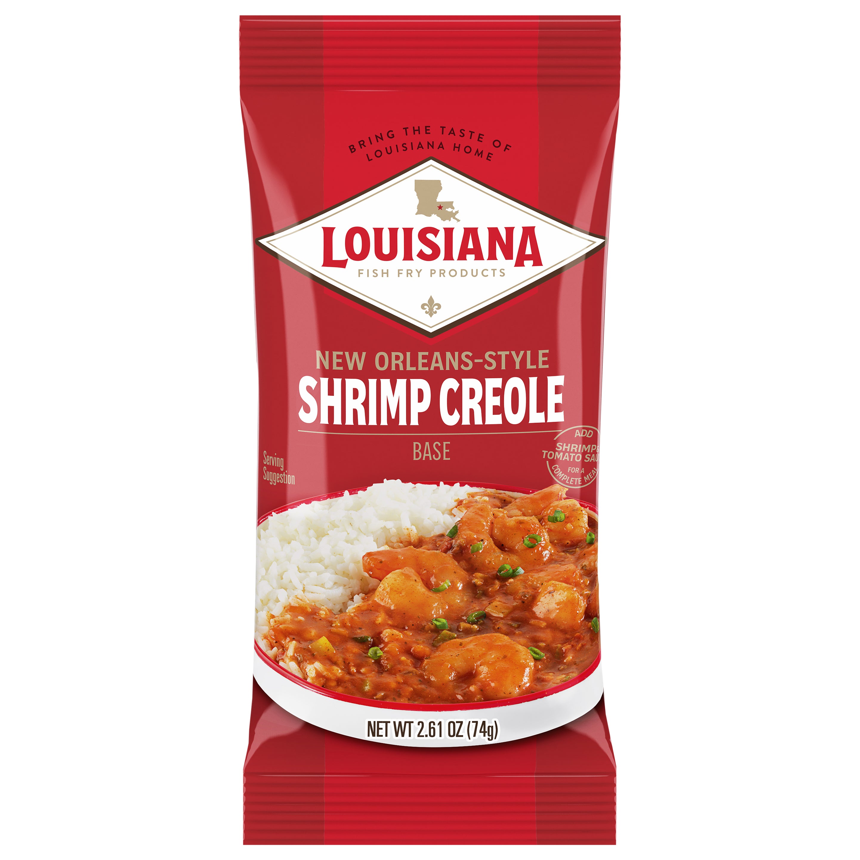 Louisiana Fish Fry Products New Orleans-Style Shrimp Creole Base 2.61 oz - Case of 24