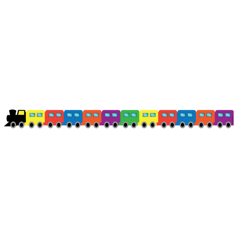 Train Die-Cut Border, 12 Strips/36 Feet