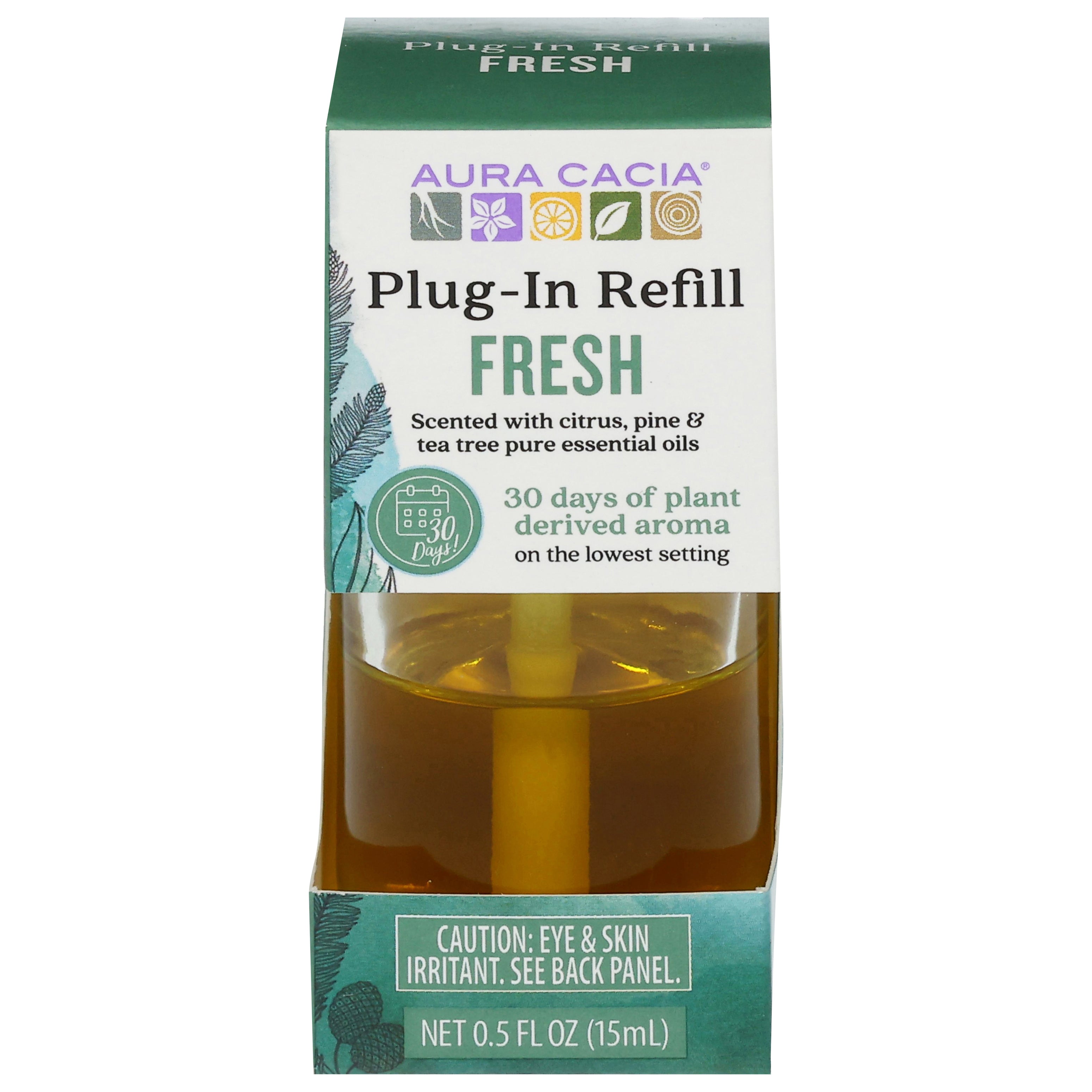 Aura Cacia Fresh Plug-In Refill 0.5 fl oz - Case of 1