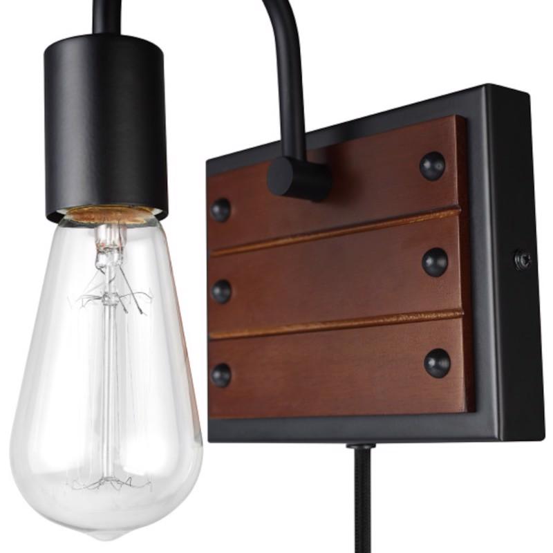 GLOBE ELECTRIC - Globe Electric Williams 1-Light Matte Black Wall Sconce