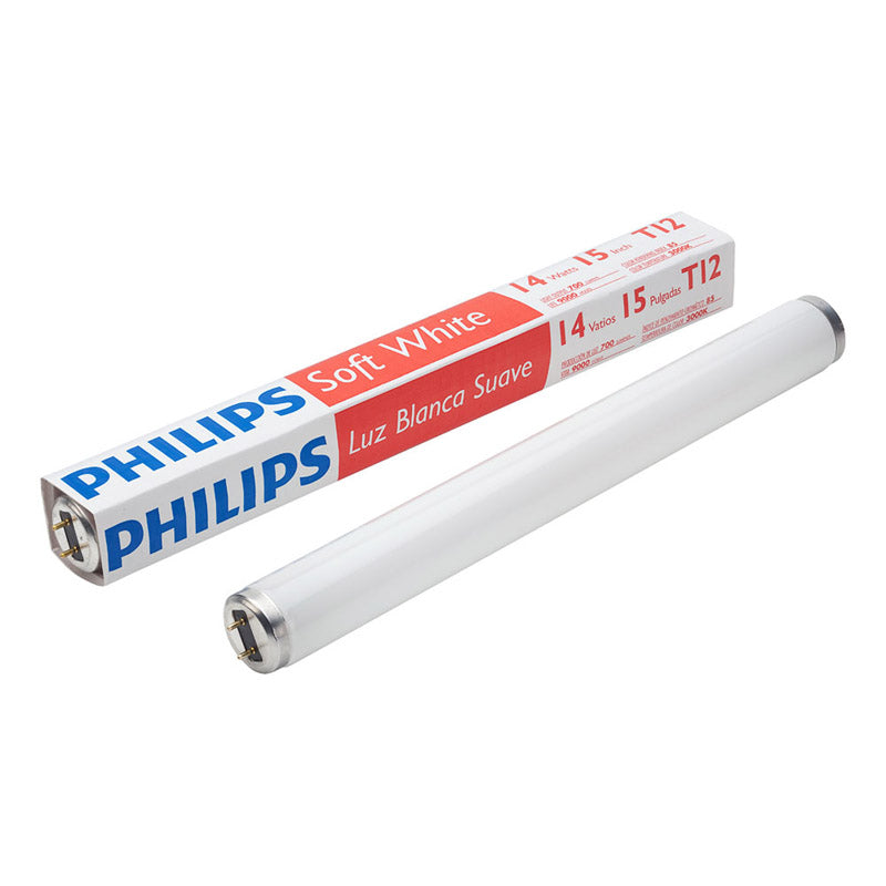 PHILIPS - Philips Alto 14 W T12 1.5 in. D X 15 in. L Fluorescent Bulb Soft White Linear 3000 K 1 pk - Case of 6