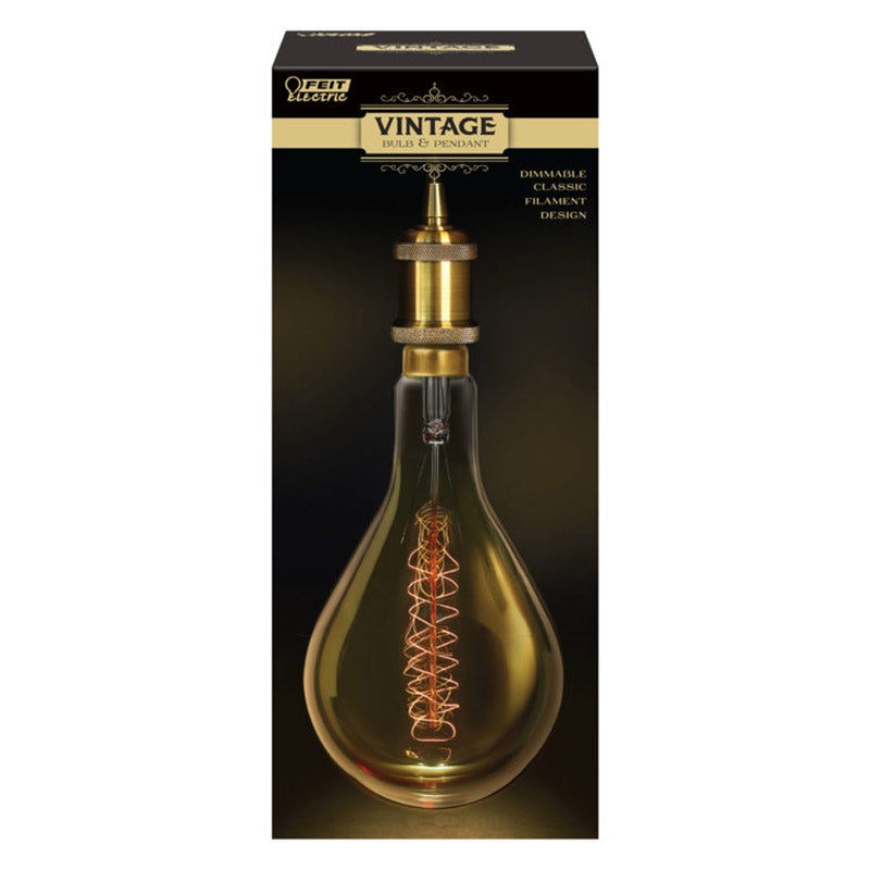 FEIT - Feit 60 W PS52 Decorative Incandescent Bulb E26 (Medium) Amber 1 pk