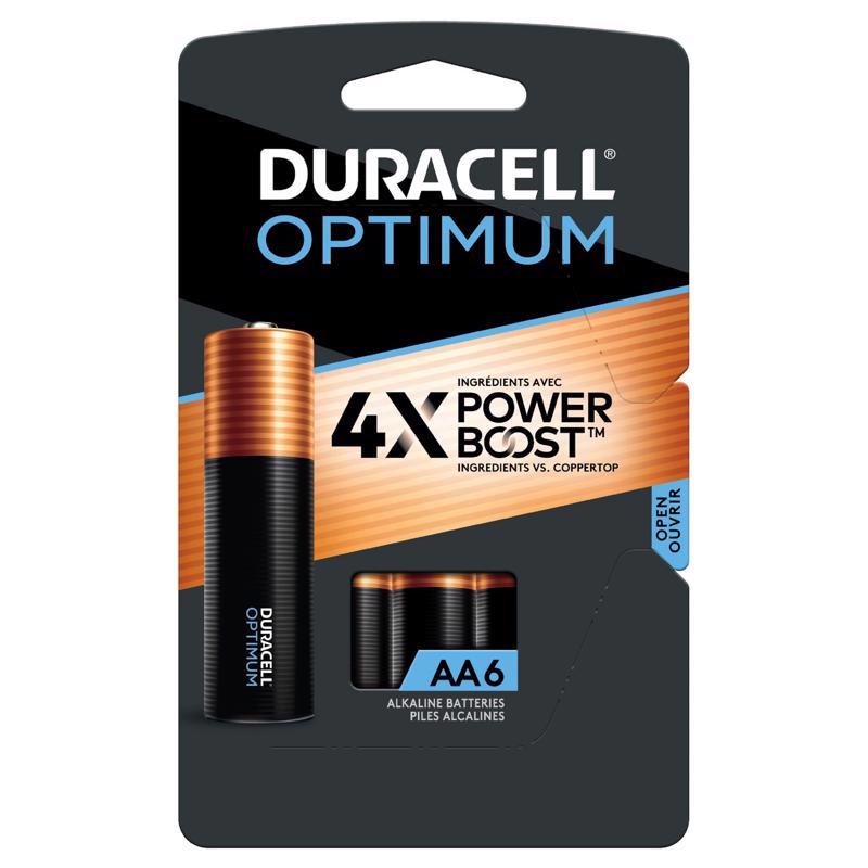 DURACELL - Duracell Optimum AA Alkaline Batteries 6 pk Carded