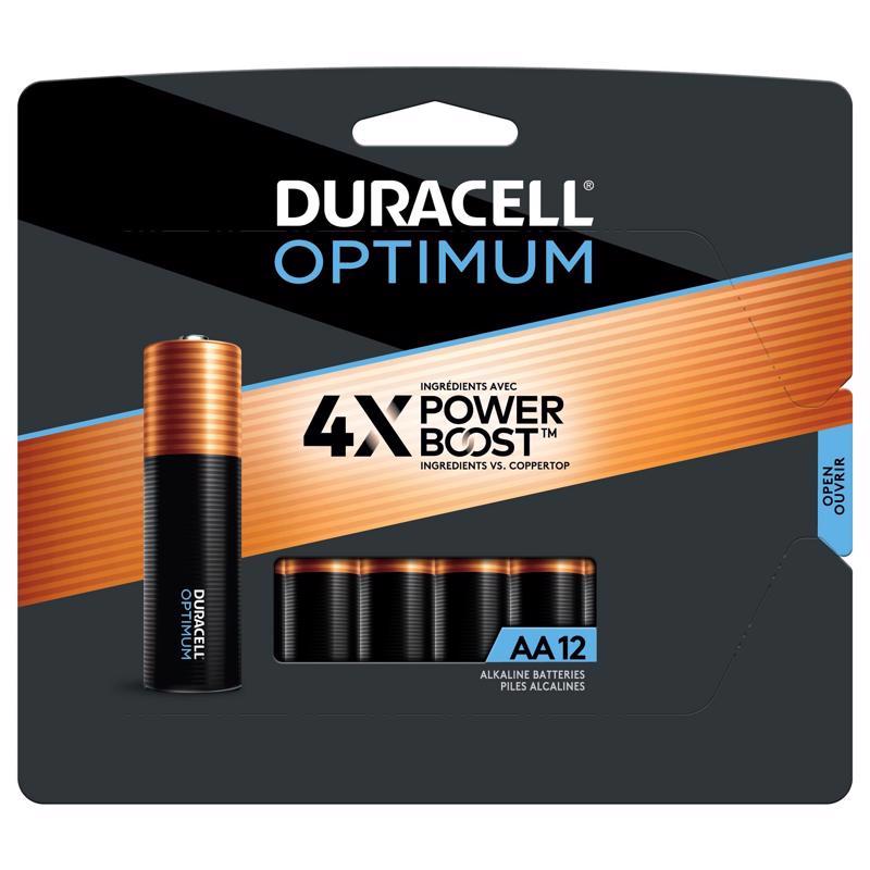 DURACELL - Duracell Optimum AA Alkaline Batteries 12 pk Carded