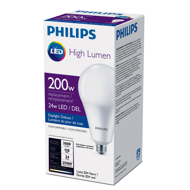 PHILIPS - Philips A35 E26 (Medium) LED Bulb Daylight 200 Watt Equivalence 1 pk