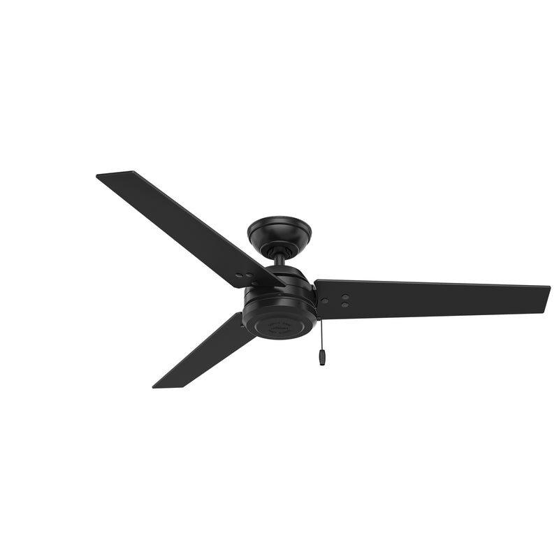 HUNTER - Hunter Cassius 52 in. Matte Black Outdoor Ceiling Fan