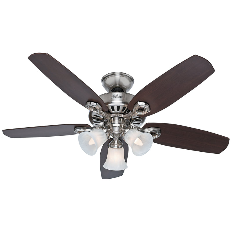 HUNTER - Hunter Builder 42 in. Brushed Nickel LED Indoor Ceiling Fan