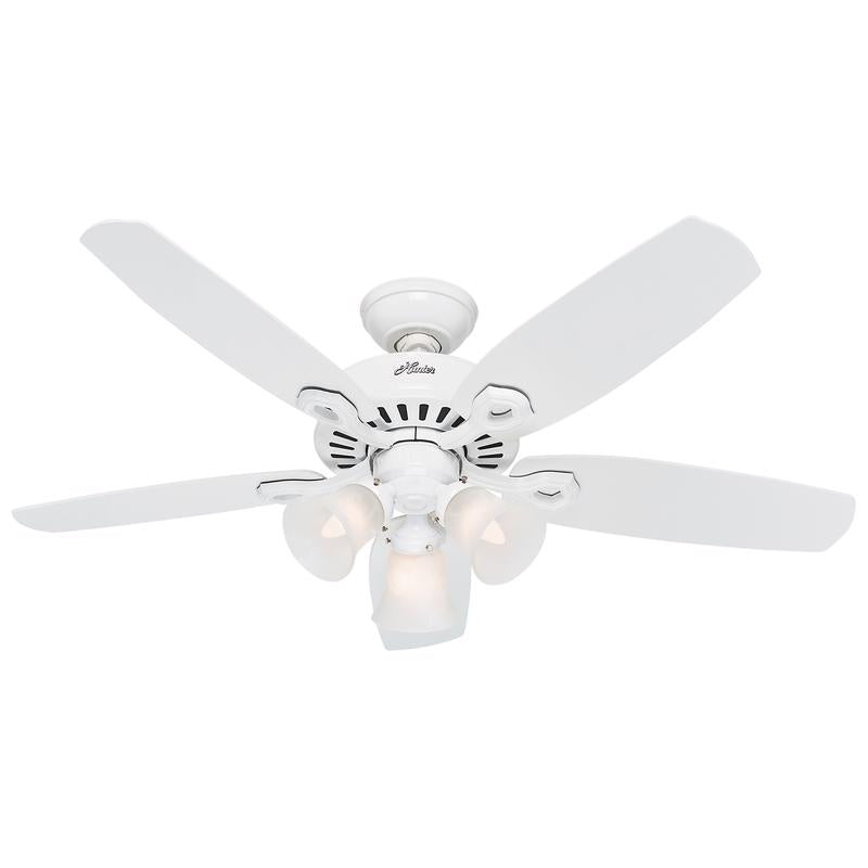 HUNTER - Hunter Builder 42 in. Snow White LED Indoor Ceiling Fan