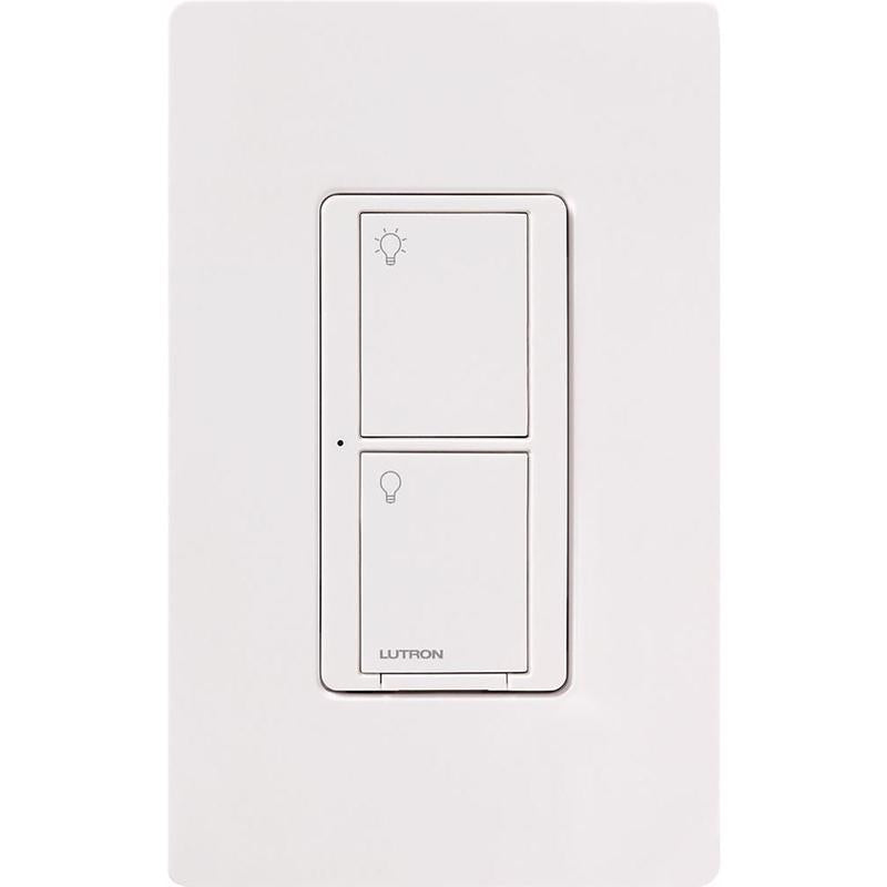 LUTRON - Lutron Caseta 5 amps Single Pole Wireless Rocker Switch White 1 pk