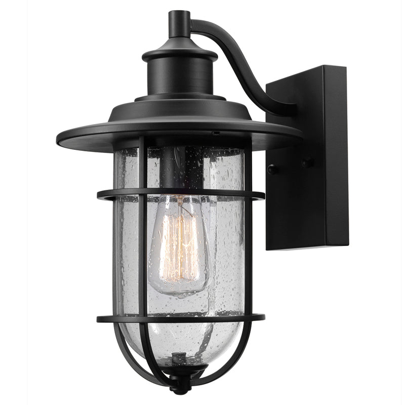 GLOBE ELECTRIC - Globe Electric Vintage 1-Light Natural Black Turner Wall Sconce