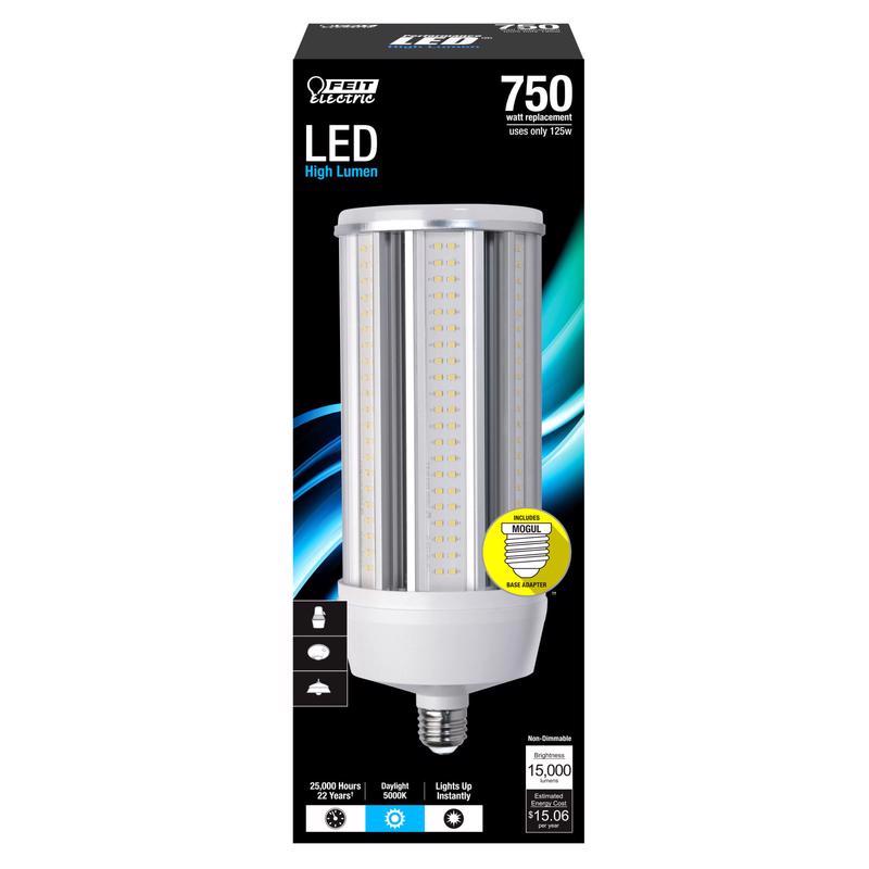 FEIT - Feit LED Cylinder E26 (Medium) LED Bulb Natural Light 750 Watt Equivalence 1 pk