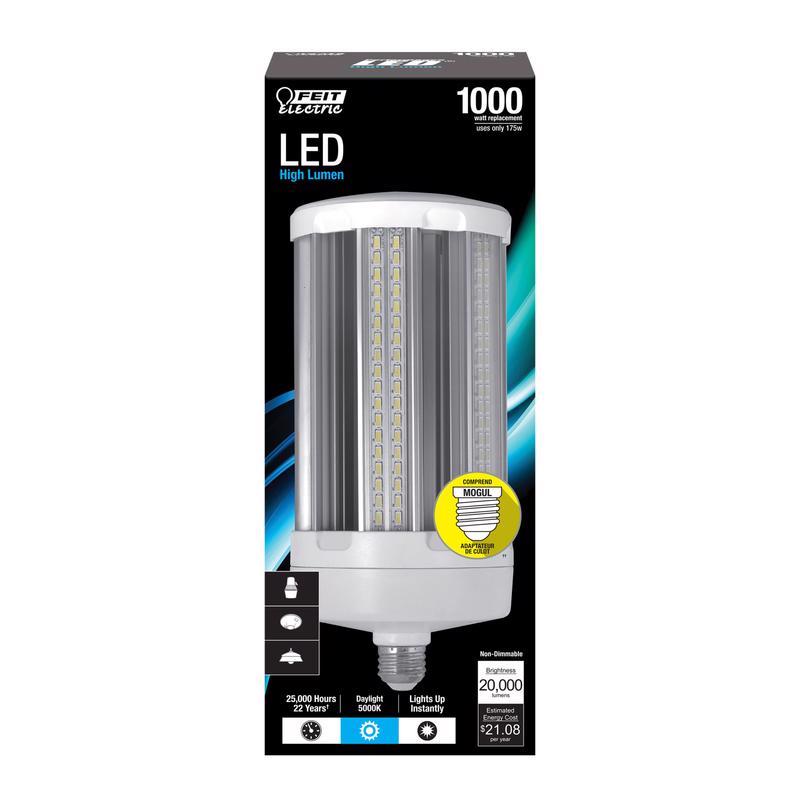 FEIT - Feit LED Cylinder E26 (Medium) LED Bulb Natural Light 1000 Watt Equivalence 1 pk