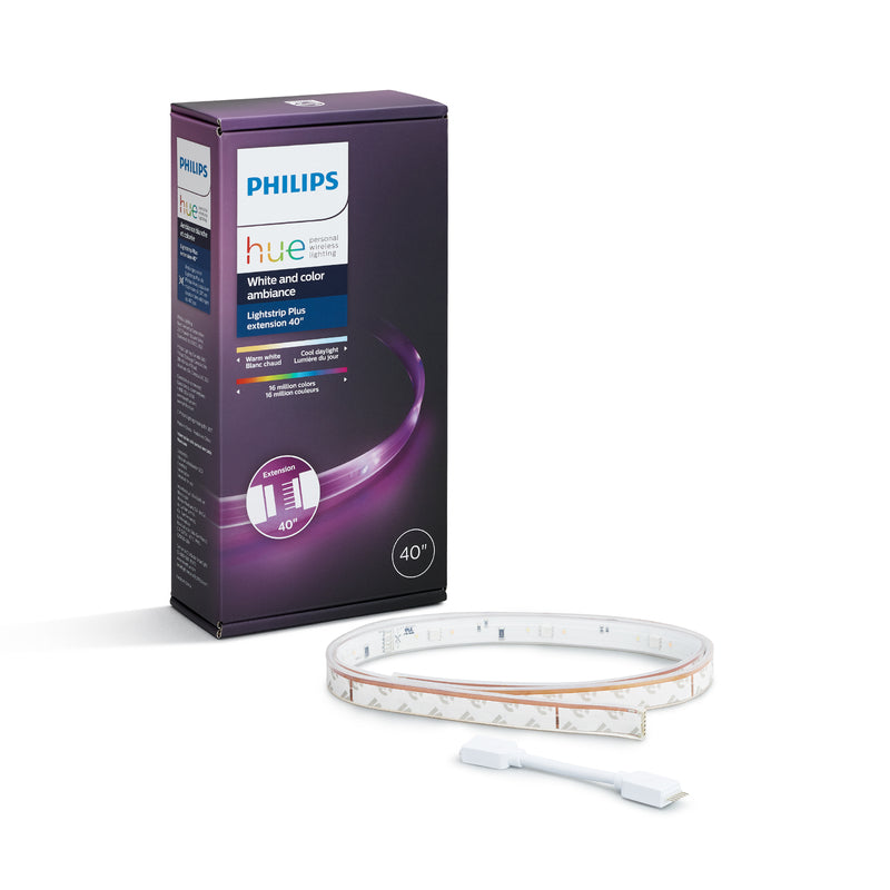 PHILIPS - Philips Hue Connector LED Smart Lightstrip Plus Extension White and Color Ambiance 1 pk