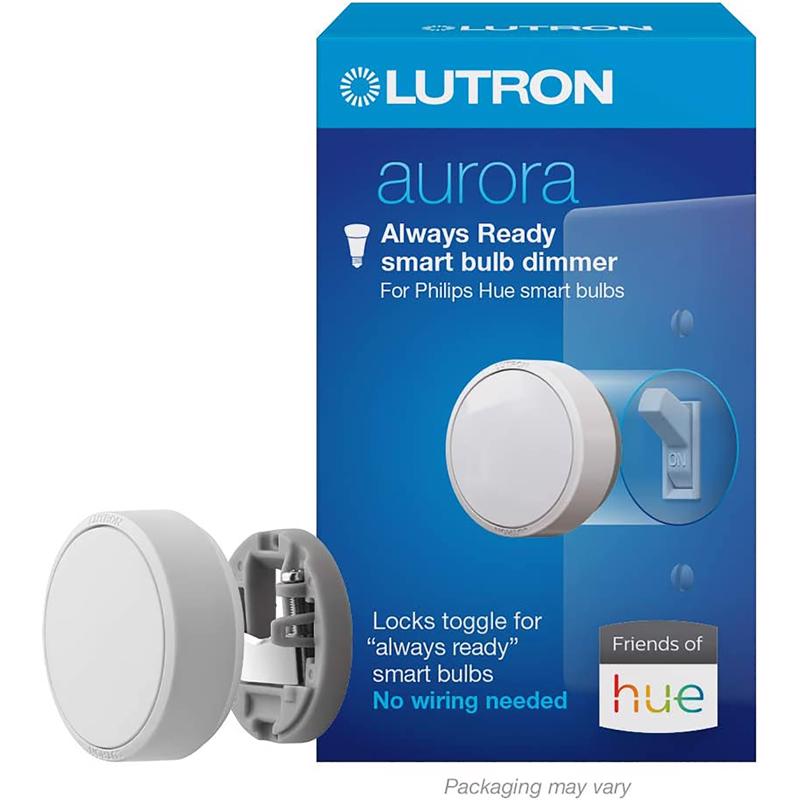 LUTRON - Lutron Aurora White Rotary Dimmer Switch 1 pk