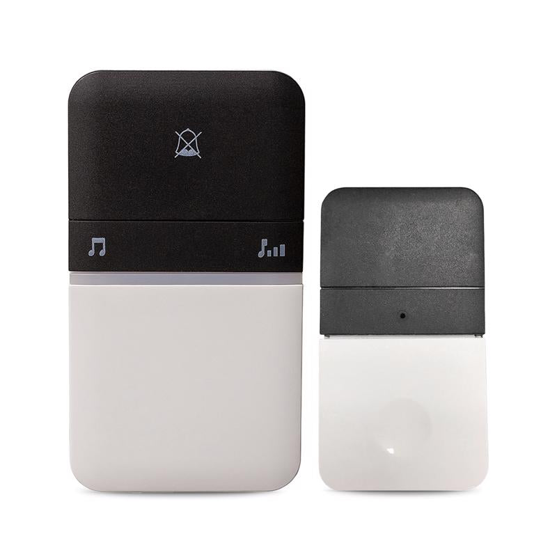 HEATH-ZENITH - Heath Zenith Piezo Black/White Plastic Wireless Door Chime Bell