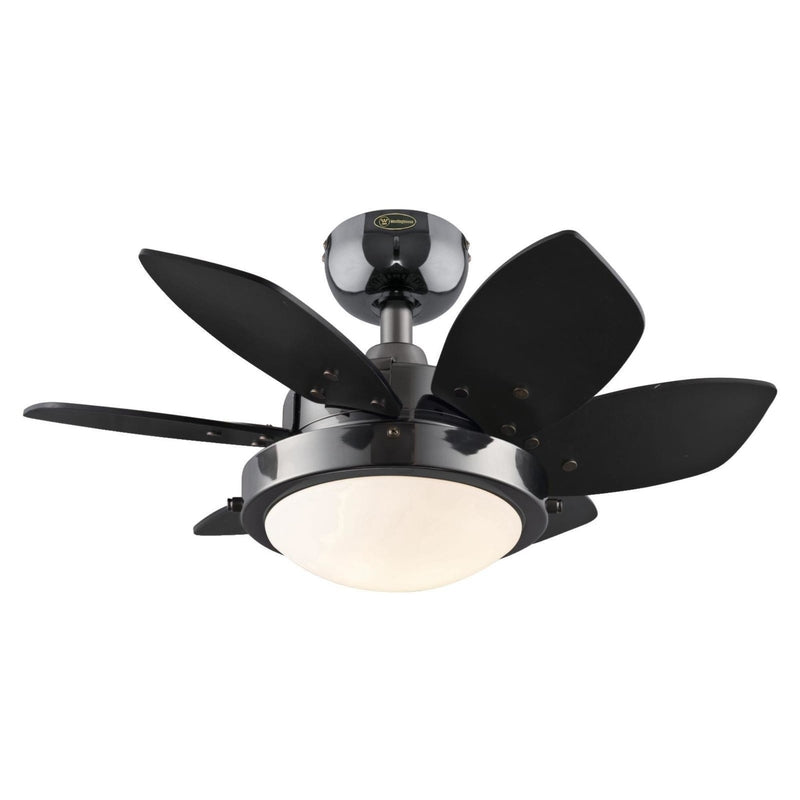 WESTINGHOUSE - Westinghouse Quince 24 in. Gun Metal Black LED Indoor Ceiling Fan