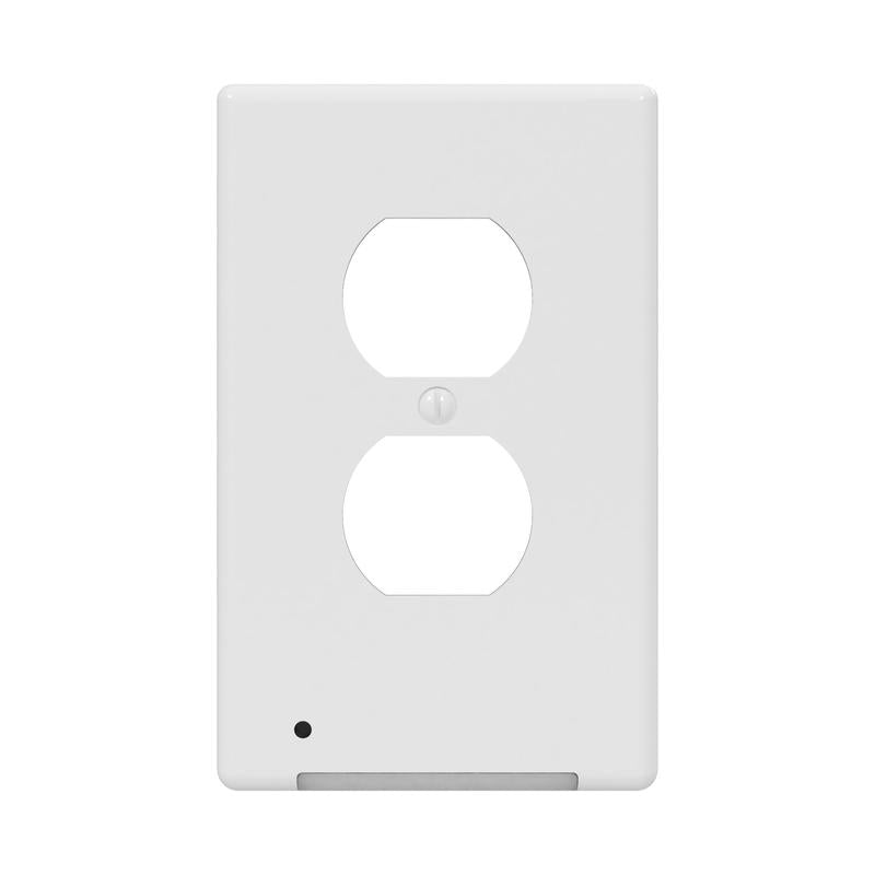 WESTEK - Westek LumiCover White 1 gang Plastic Duplex Nightlight Wall Plate 1 pk