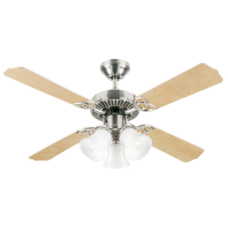 WESTINGHOUSE - Westinghouse Crusader 42 in. Brushed Nickel Indoor Ceiling Fan