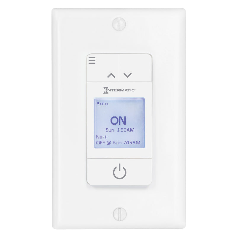 INTERMATIC - Intermatic Ascend Indoor and Outdoor Heavy Duty 7 Day Programmable Timer 120 V White