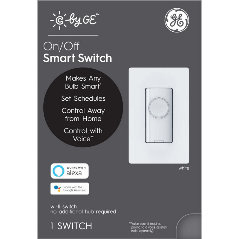 C BY GE - C by GE Single Pole or 3-way Smart Switch White 1 pk