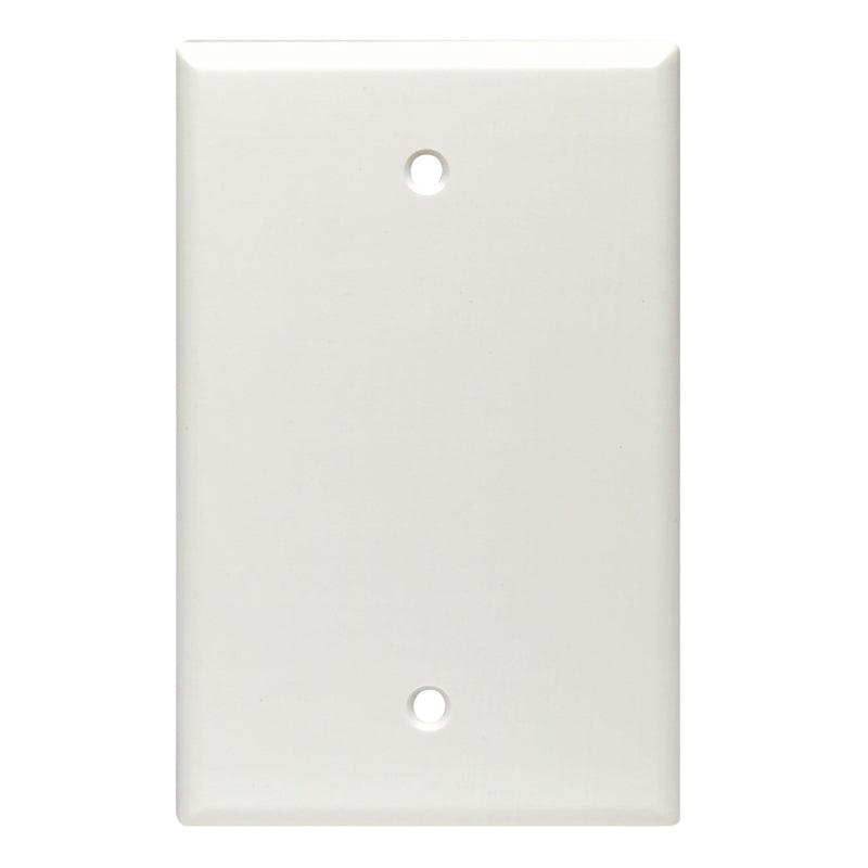 LEVITON - Leviton White 1 gang Thermoset Plastic Blank Wall Plate 1 pk [80514-00W]