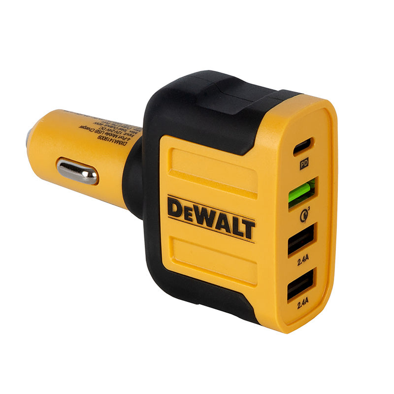 DEWALT - DeWalt 4 Port Car Cell Phone Charger 1 pk