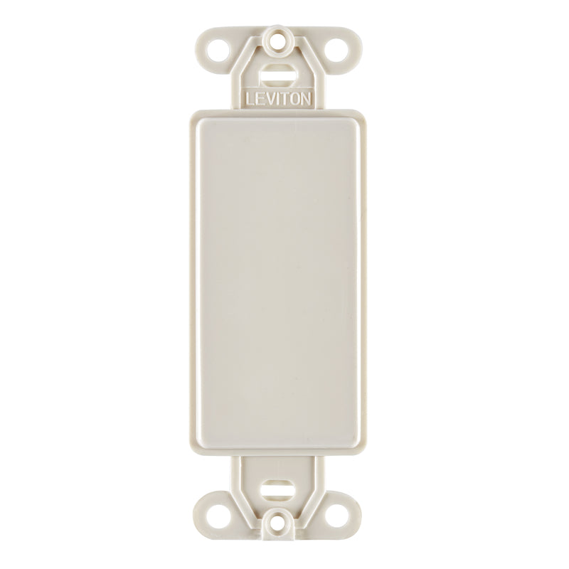 LEVITON - Leviton Light Almond 1 gang Nylon Blank Wall Plate 1 pk [80414-00T]