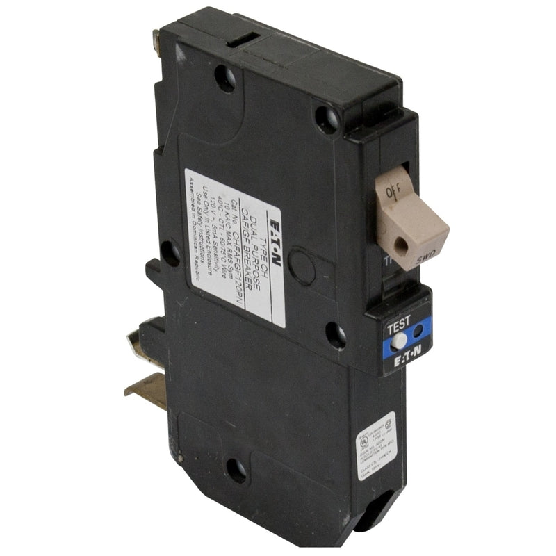 EATON - Eaton 15 amps Arc Fault/Ground Fault Single Pole Circuit Breaker [CHFP115DF]