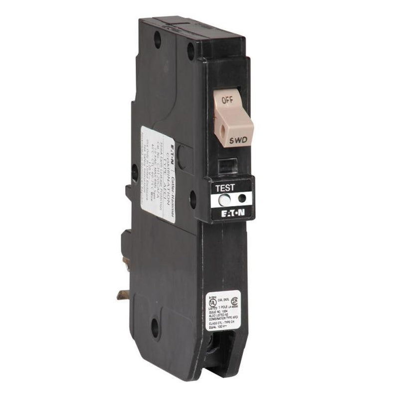 EATON - Eaton 20 amps Arc Fault/Ground Fault Single Pole Circuit Breaker [CHFP120DF]