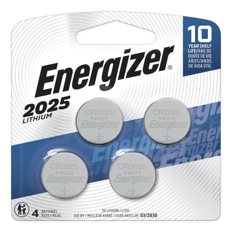 ENERGIZER - Energizer Lithium 123A 3 V Button Cell Battery 2025BP-4 4 pk