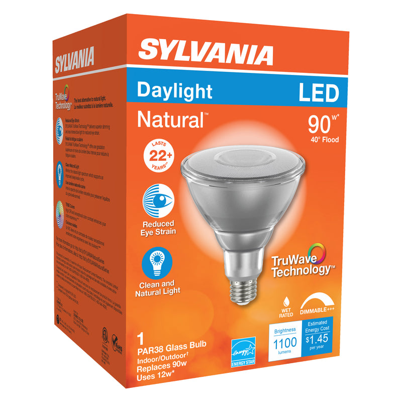 SYLVANIA - Sylvania Natural PAR38 E26 (Medium) LED Floodlight Bulb Daylight 90 Watt Equivalence 1 pk