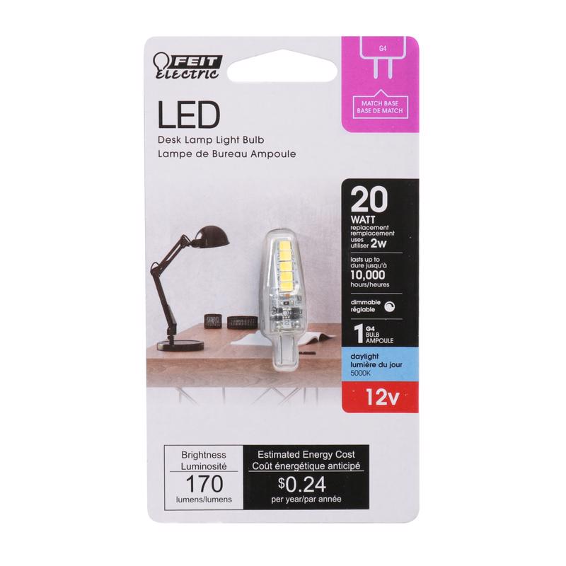 FEIT - Feit LED Specialty G4 G4 LED Bulb Daylight 20 Watt Equivalence 1 pk