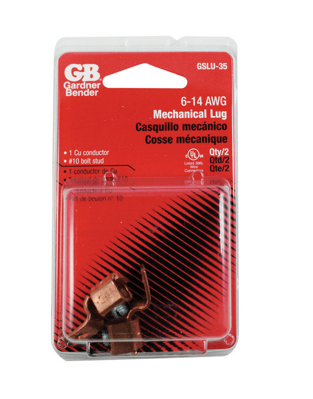 GARDNER BENDER - Gardner Bender 14-6 Ga. Copper Wire Aluminum to Copper Lug 2 pk