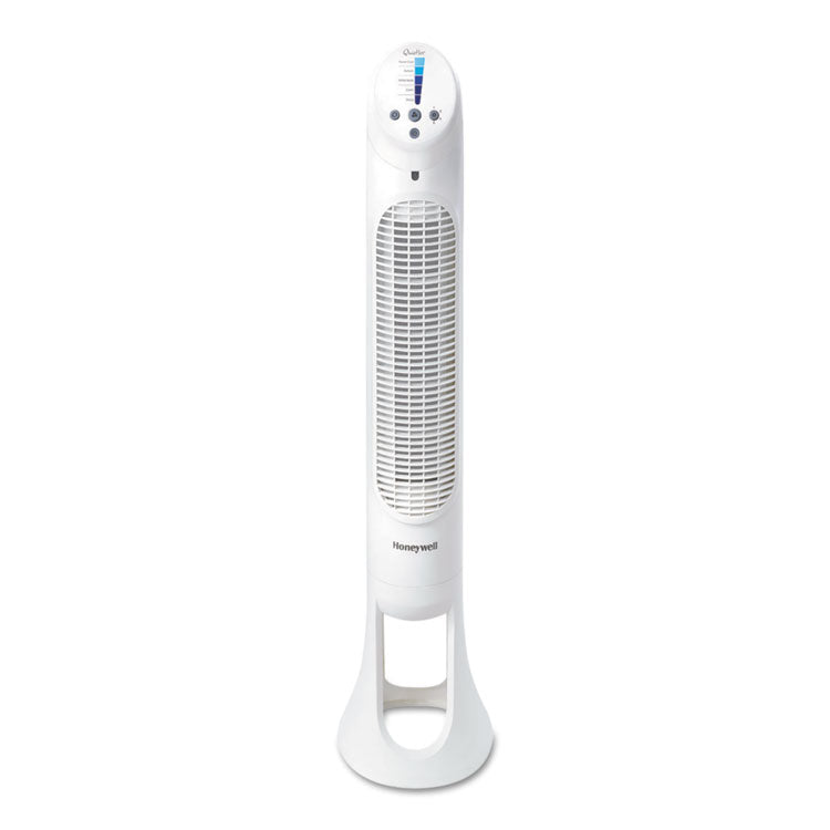 Honeywell - QuietSet Whole Room Tower Fan, White, 5 Speed