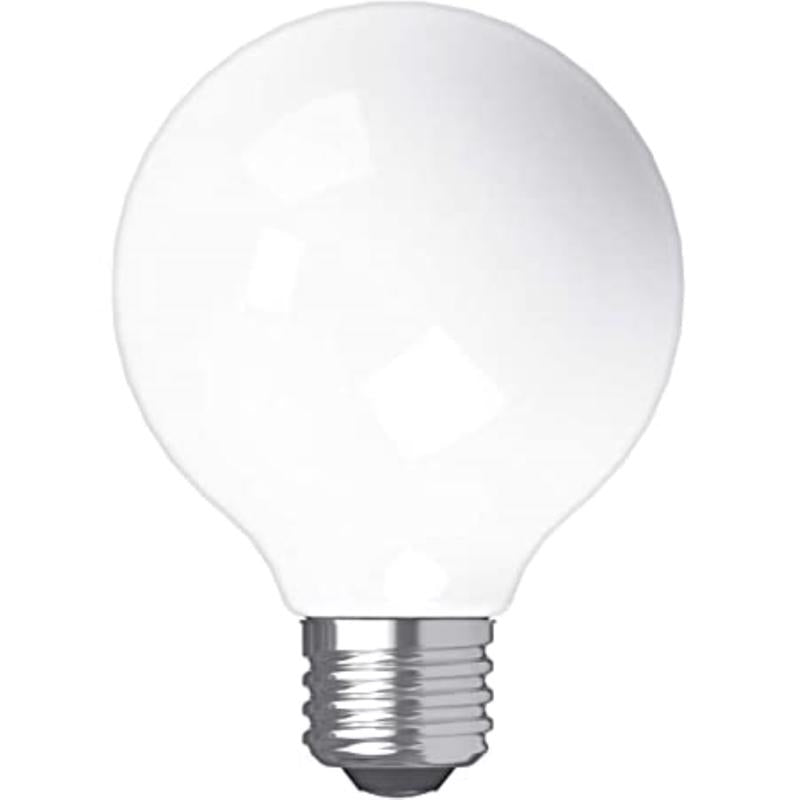 GE - GE G25 E26 (Medium) LED Bulb Soft White 60 Watt Equivalence 2 pk