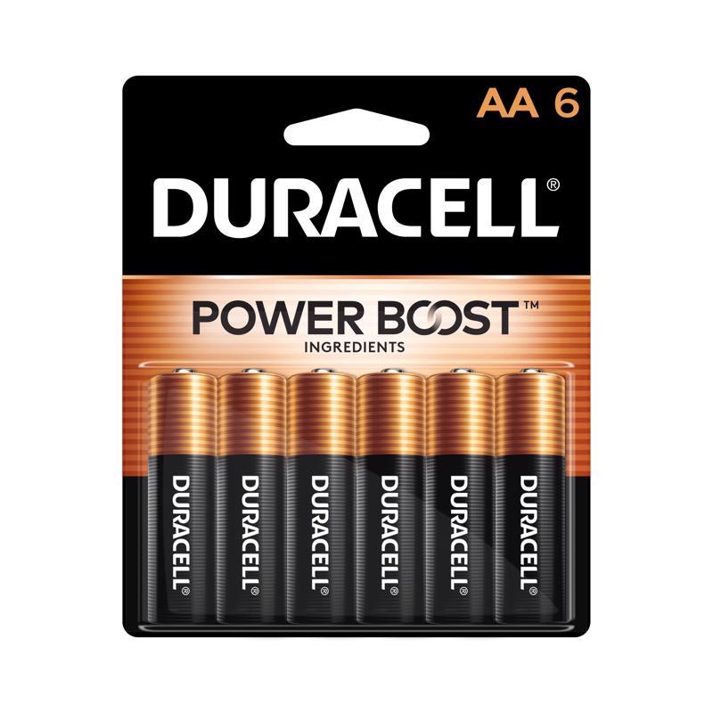 DURACELL - Duracell Coppertop AA Alkaline Batteries 6 pk Carded