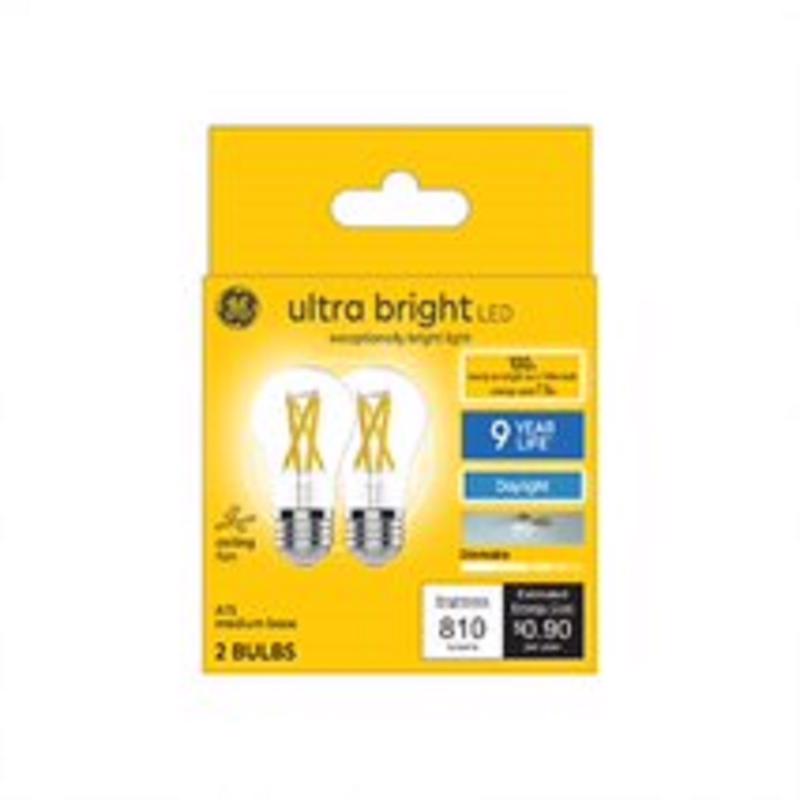 GE - GE Ultra Bright A15 E26 (Medium) LED Bulb Daylight 100 Watt Equivalence 2 pk