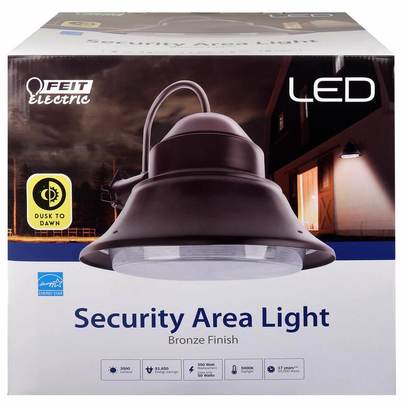 FEIT - Feit LED Dusk to Dawn Hardwired LED Bronze Security Light [73700]