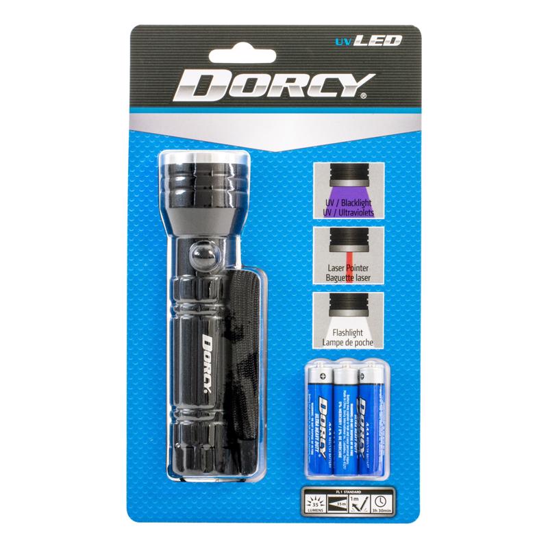 DORCY - Dorcy Active Series 35 lm Black LED Cell Flashlight AAA Battery