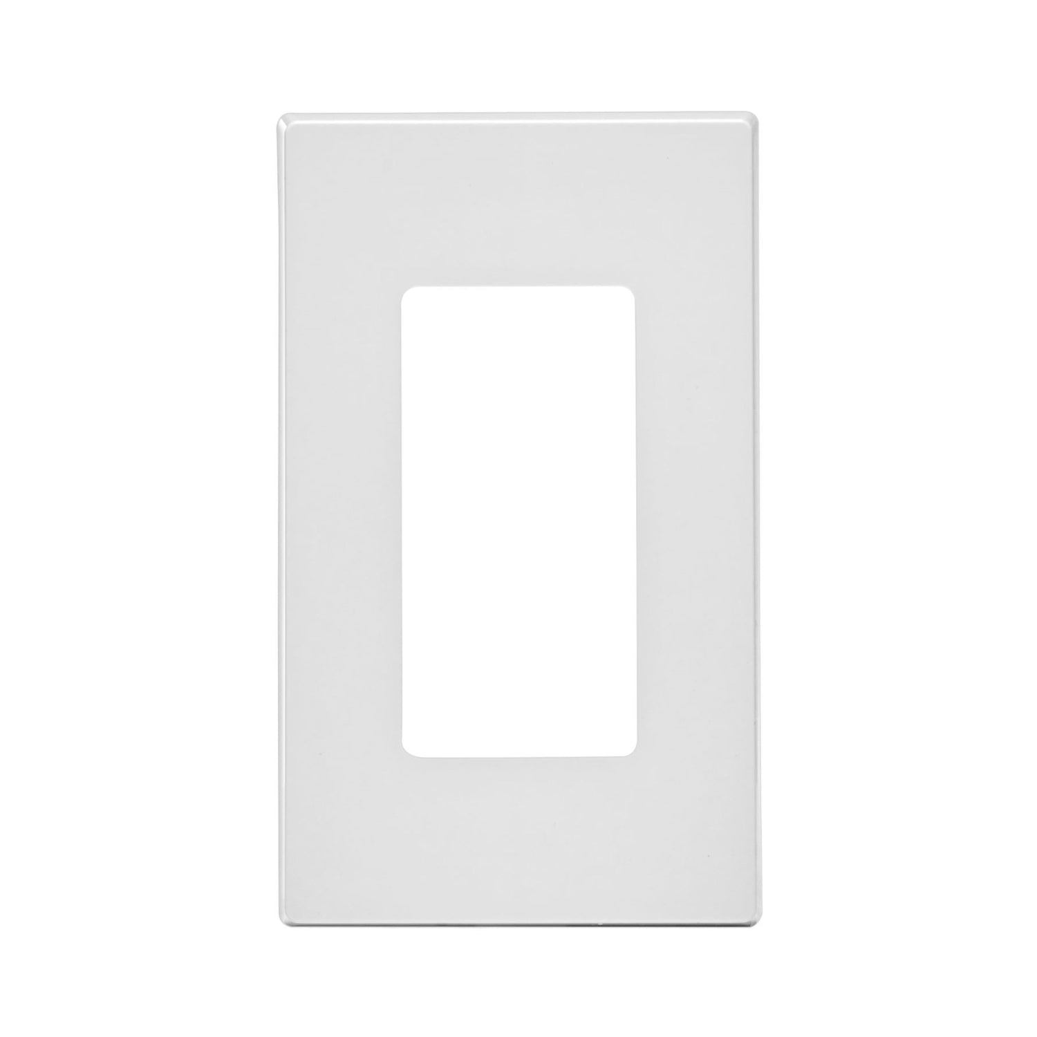 Leviton Decora Plus White 1 gang Polycarbonate Decorator Screwless Wall Plate 1 pk - Case of 20