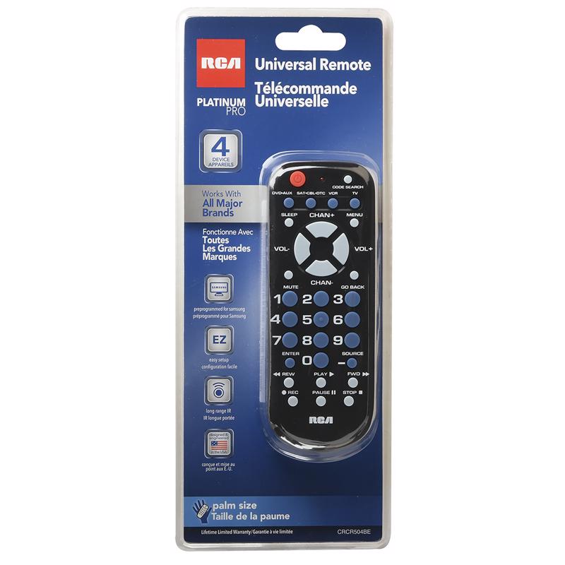 RCA - RCA Programmable Universal Remote Control [RCR504BE]