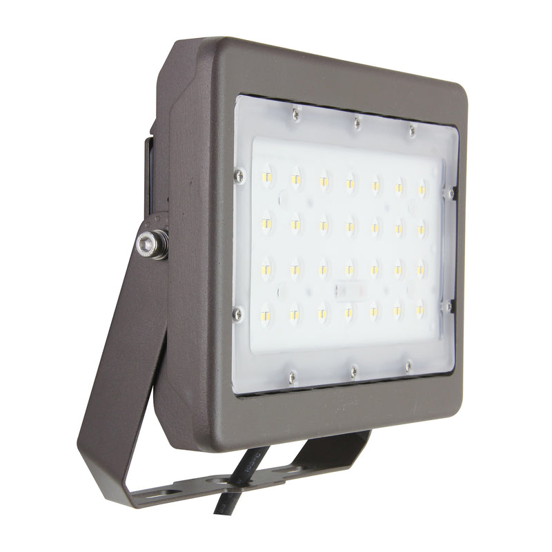 MAXLITE - MaxLite Photocell Hardwired LED Bronze Slim Flood Light [MSF50UW-50BY]