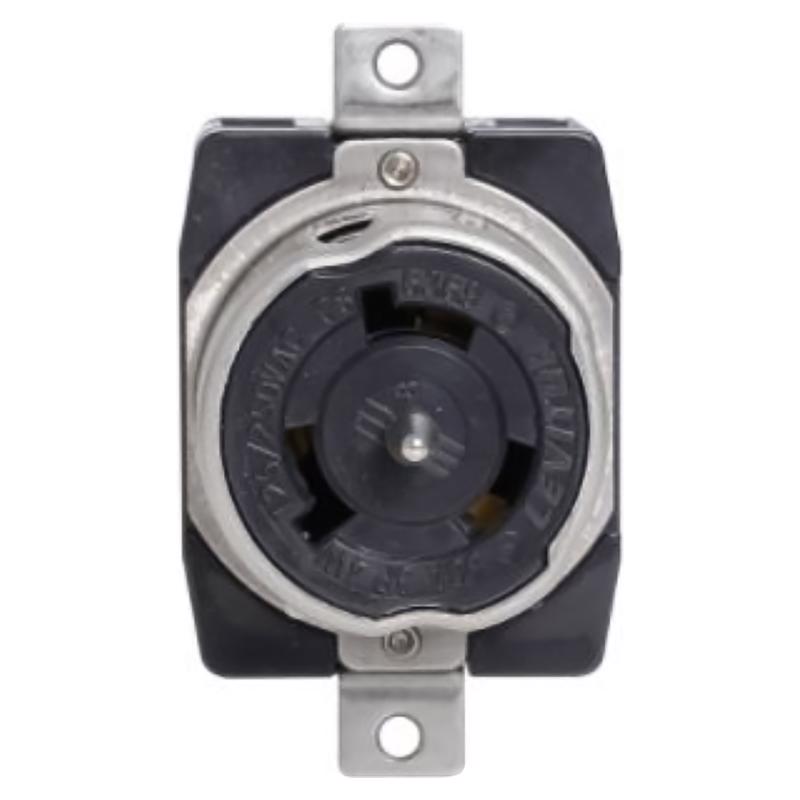 LEVITON - Leviton Industrial Nylon Locking Receptacle Non-NEMA 10-6 AWG 3 Pole 4 Wire