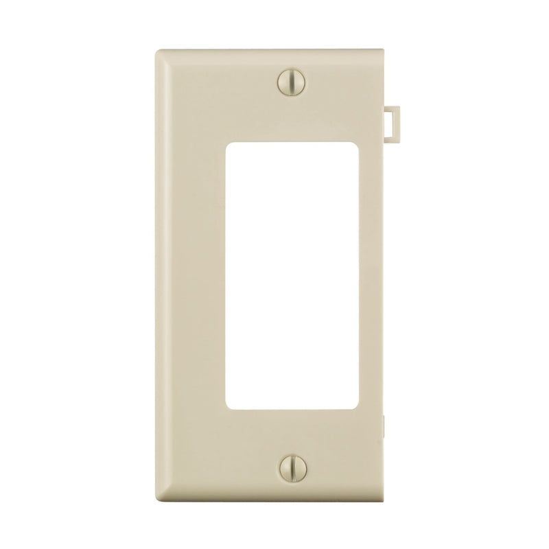 LEVITON - Leviton Light Almond 1 gang Thermoplastic Nylon Decorator Sectional End Wall Plate 1 pk [PSE26-00T]