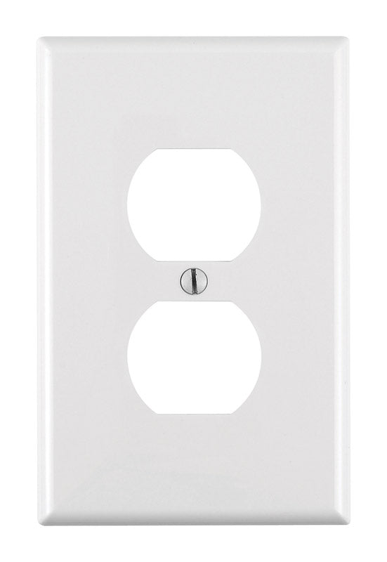 LEVITON - Leviton White 1 gang Nylon Duplex Wall Plate 1 pk - Case of 20