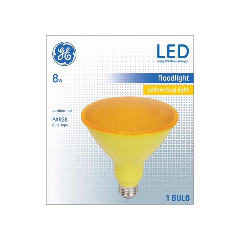 GE - GE PAR 38 E26 (Medium) LED Floodlight Bulb Yellow 90 Watt Equivalence 1 pk