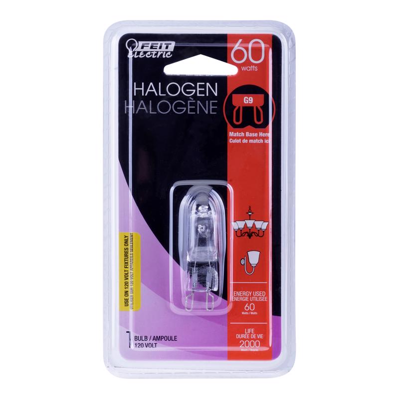 FEIT - Feit Halogen 60 W T4 Tubular Halogen Bulb 850 lm Warm White 1 pk